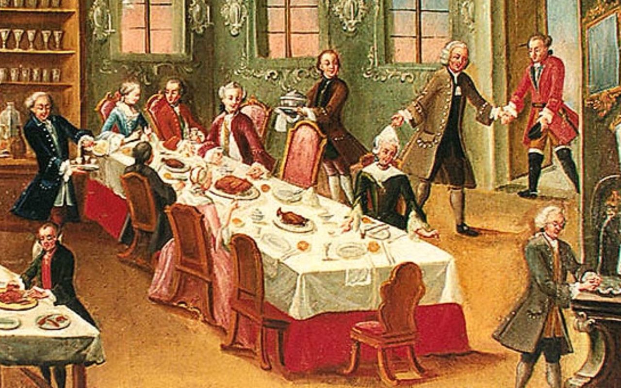 repas autour d'une table