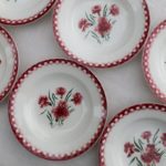 6 Assiettes creuses Sarreguemines et Digoin - Mignardise – Image 3