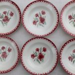 6 Assiettes creuses Sarreguemines et Digoin - Mignardise – Image 4