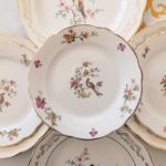 6 assiettes Digoin Sarreguemines - modèle Condé