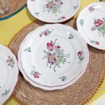 Grandes assiettes fleurs KG Luneville – Image 3
