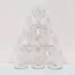 6 verres anciens, à vin ou liqueur, en cristal – Image 3