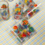 Carafe et verres poissons – Image 3