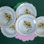 6 assiettes Gien modèle Marguerite – Image 2