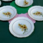 6 assiettes Gien modèle Marguerite