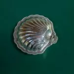 Beurrier coquillage en métal argenté – Image 3