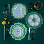 Petites assiettes vert et or - Porcelaine de Limoges – Image 2