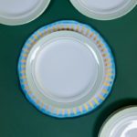 Petites assiettes vert et or - Porcelaine de Limoges – Image 3