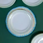 Petites assiettes vert et or - Porcelaine de Limoges – Image 3