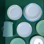 Petites assiettes vert et or - Porcelaine de Limoges – Image 4