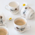 Six tasses à café Gien modèle Sologne