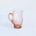 Carafe rose en verre soufflé