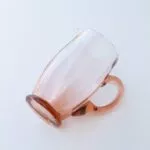 Carafe rose en verre soufflé – Image 2