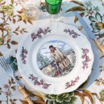 Série de quatre assiettes"Ma Normandie" Sarreguemines
