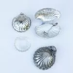 Coquillage en métal argenté – Image 2