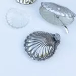 Coquillage en métal argenté – Image 3