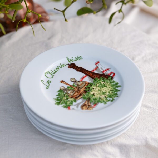 Petites assiettes à salade, vintage, en porcelaine de Limoges – Image 2