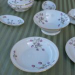 Set de deux raviers"trèfle des près" porcelaine de Limoges – Image 3