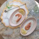 Assiettes roses, anciennes et creuses Labrut & Cie – Image 3