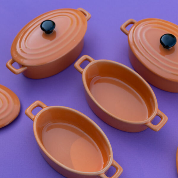 Six petites cassolettes oranges – Image 4