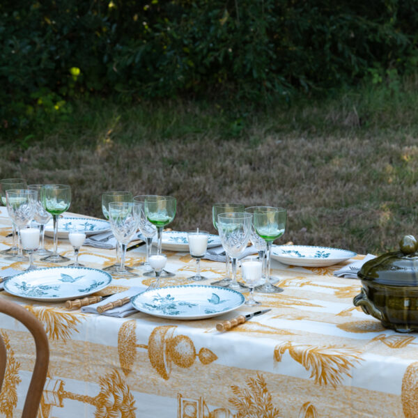 Six assiettes terre de fer modèle Églantine – Image 2